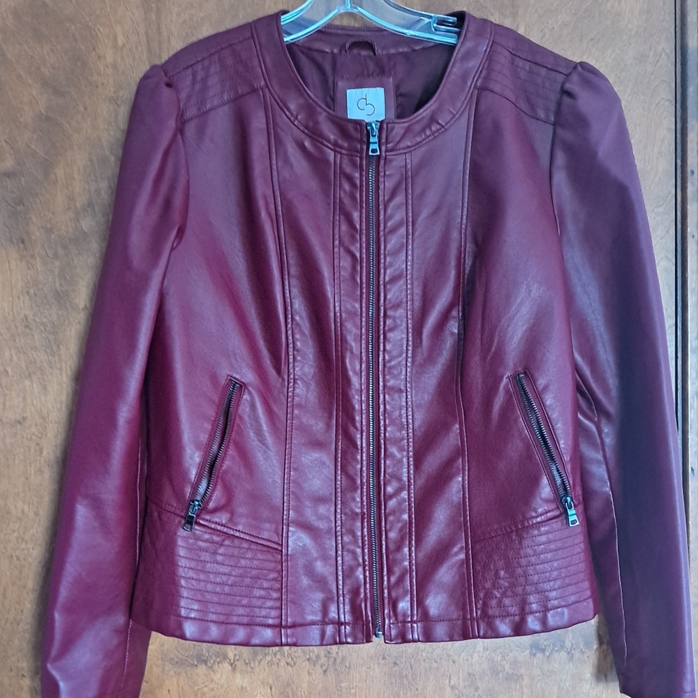 Jacket faux leather large